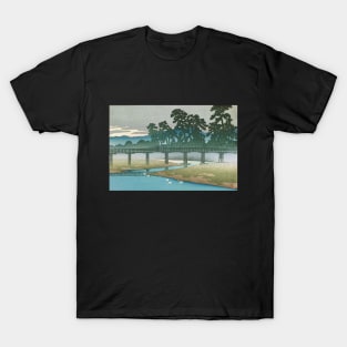 Asano River at Kanazawa by Kawase Hasui T-Shirt